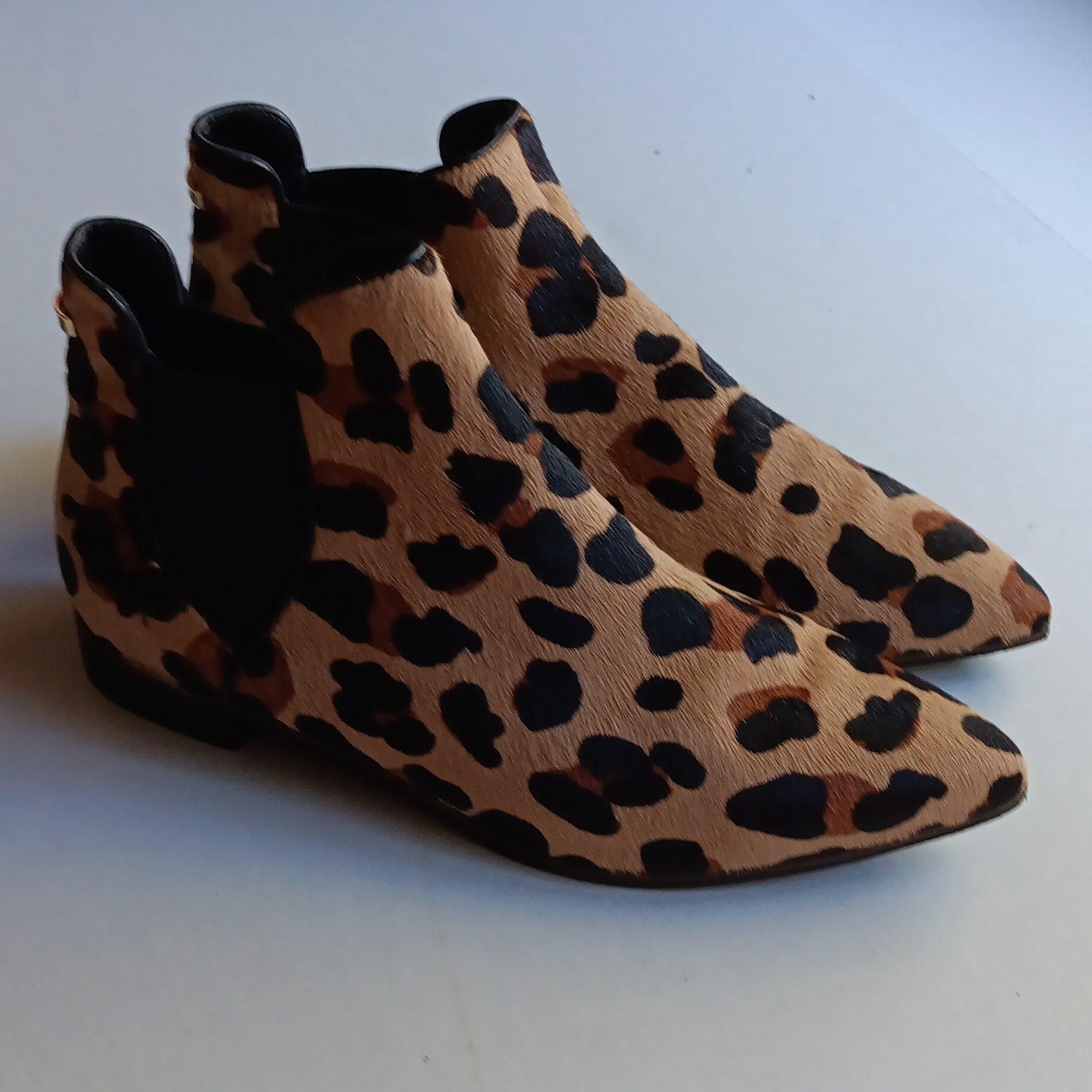 Cole Haan Leather Animal Print Bootie
